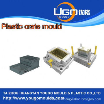 High quality plastic mould manufacture for collapsible crate mould in huangyan China